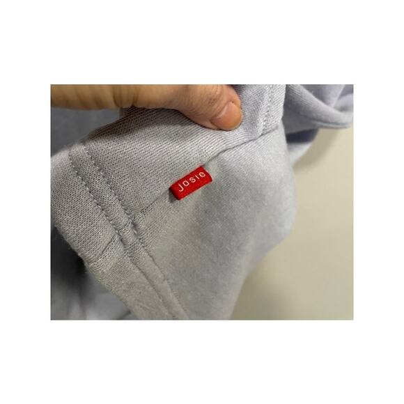 JOSIE Natori Short Sleeve Sleep Loungewear Casual Top Pale Gray Blue - Picture 7 of 9